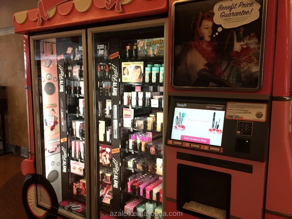 آلة بيع حزمة الشعر من بيوتي آي لاش آلة بيع مستحضرات التجميل الأوتوماتيكية في الهواء الطلق مع الإدارة عبر الإنترنت #2