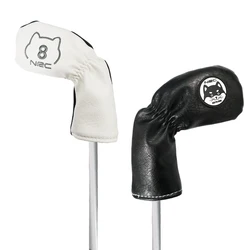 Funda de hierro para Golf, Protector impermeable de cuero PU n. ° 4/5/6/7/8/9/P/S/A, color blanco y negro, 9 unidades por juego