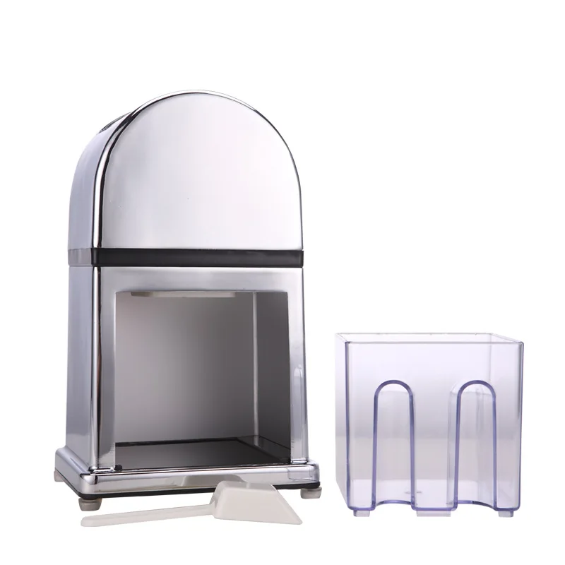 Mini Stainless Steel Ice Crusher, Manual Snow Cone Smoothie Maker, Ice Block Breaking Machine