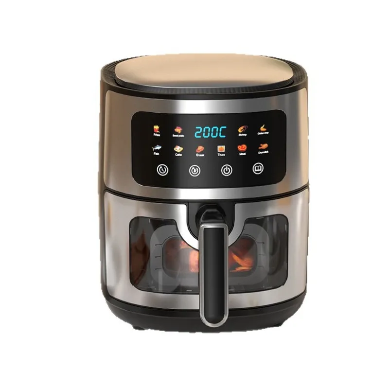 

Smart touch smokeless household air fryer, multi-functional oven three-dimensional heating electric fryer without oil fume