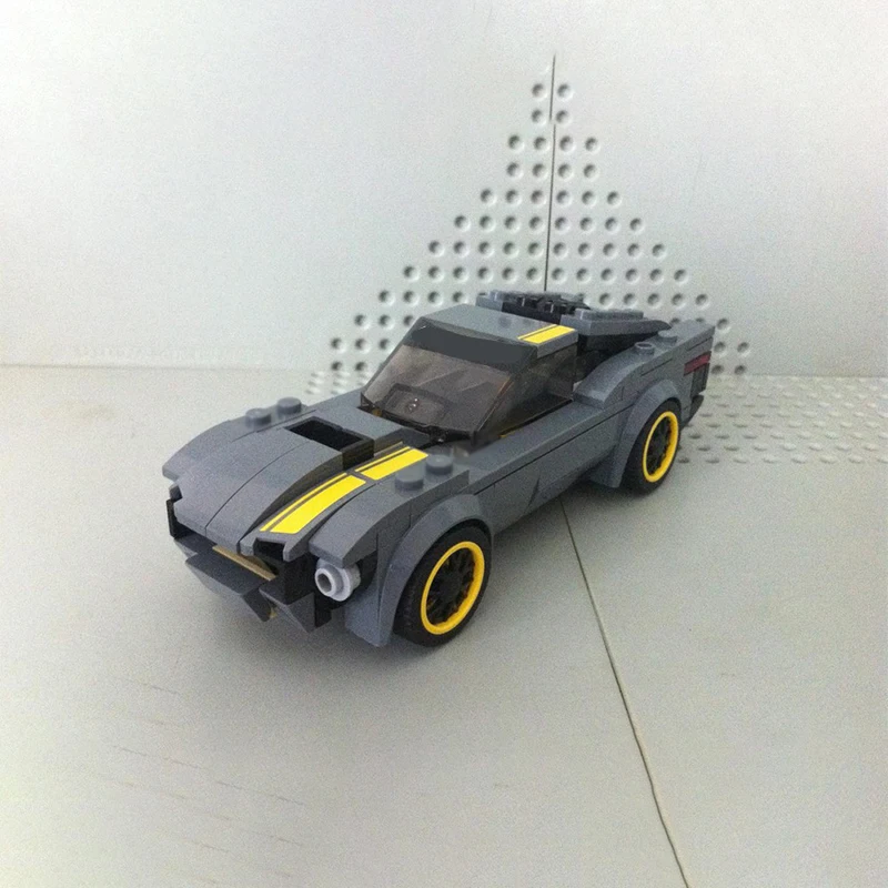 City Car Model MOC Building Bricks American Fastback Sports Car Modular Technology Children Holiday Gifts Assemble Toys Suit