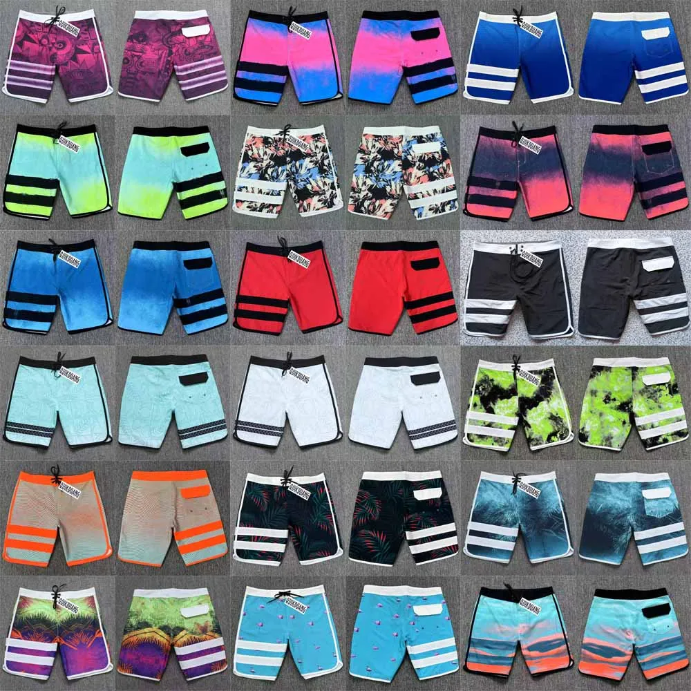 Schnelltrocknende Strandshorts Herren Bermuda Wasserdicht Spandex Lässige Surfhose Badehose Fitness Wettkampf Boardshorts GGG