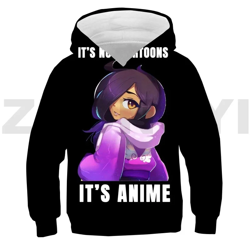 

Aphmau Merch Hoodie Teenager Streetwear Children Oversized Sweatshirt Kids Men Clothing 3D Anime As A Cat Pullover for Women