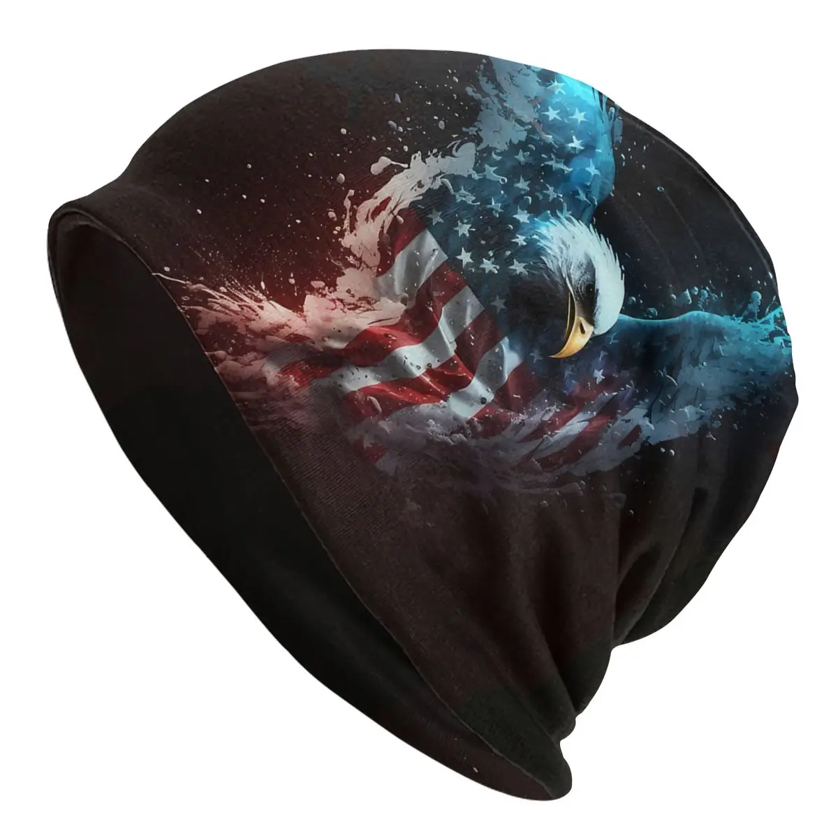 USA Eagle Thin Skullies Beanies Caps Flying Eagle Hat Sport Sports Bonnet Hats for Men Women