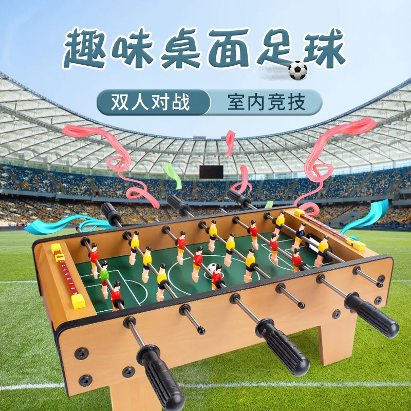 Children's Table Wooden Football Toy Table Game Double Play Parent-child Interaction Boy Educational Thinking Training