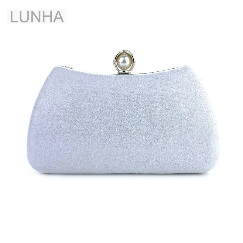 Luxury Evening Clutch Bag for Women Handmade Rose Beaded Box Bag with Top Handle and Chain Strap