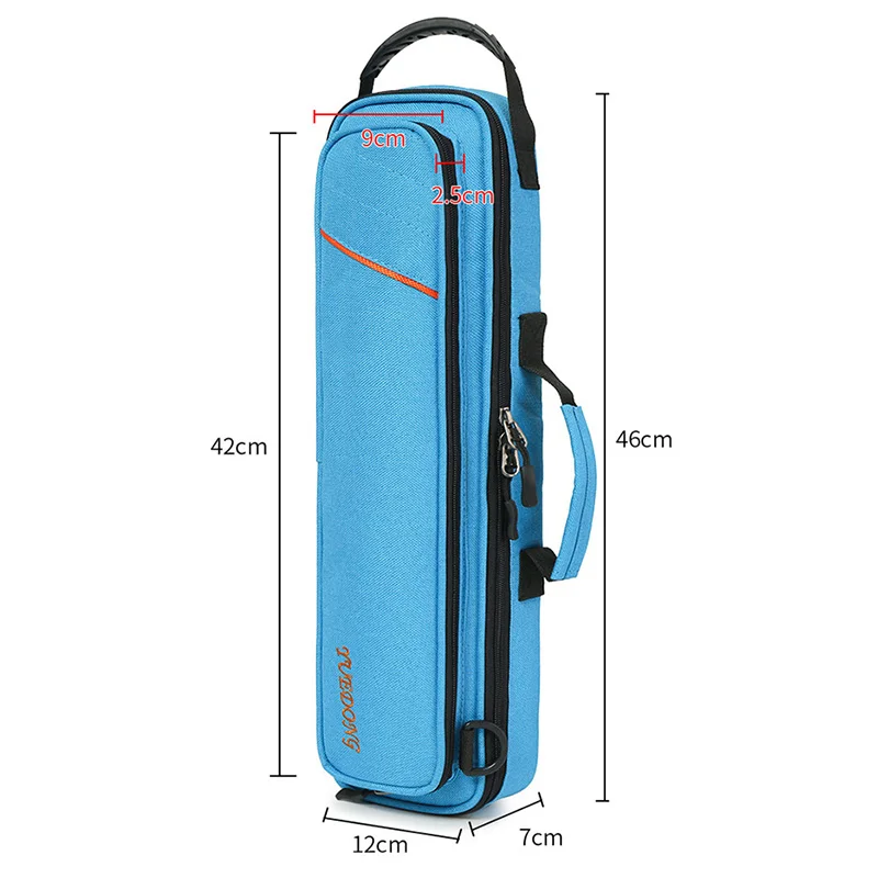 Flute Bag Musical Instrument Case 16/17 Holes Portable Shoulder Bag Saxophone Drumsticks Bag Tool Bag Trumpet Accessories