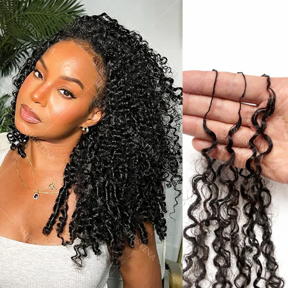 

Натуральные кудрявые волосы для плетения крючком Burmese Curly: легкие, предварительно разделенные, невидимые, без узлов, из натурального пера, для наращивания.