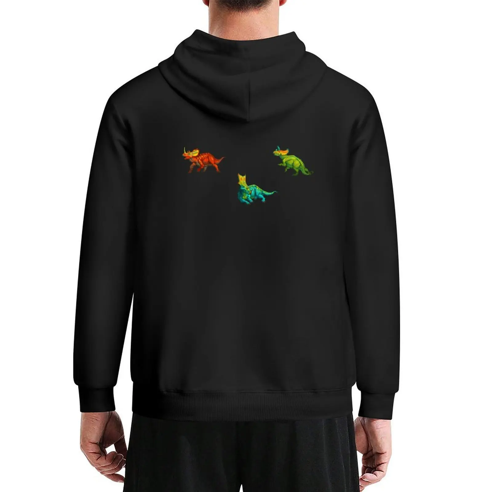 

dinos all over - ceratopsians Hoodie mens clothing korean clothes men's autumn clothes men clothes new in hoodies & sweat-shirt