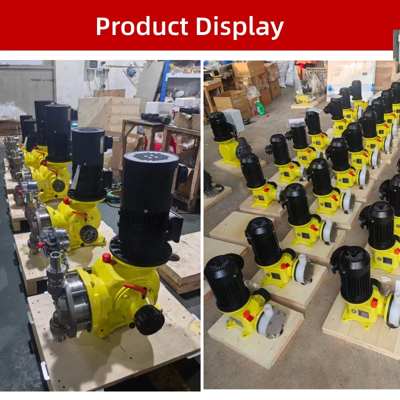 0.75KW Hydraulic Diaphragm Metering Dosing Pump 1200-1500LPH Large Flow Stainless Steel Industrial Chemical Pump
