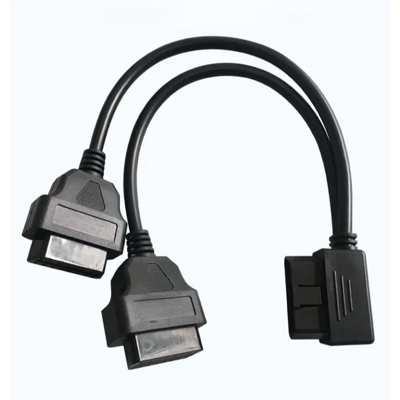 

1 Male to 2 Female Splitter 16 Pin OBD2 Extension Cable Dual Device Cable Connection for Car Diagnostic Scanners OBD2 Devices