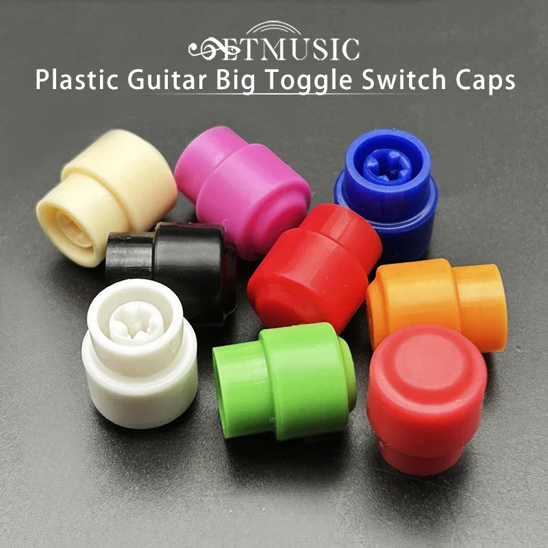 100Pcs 3-way/5-way Plastic Guitar Big Round Toggle Switch Caps Tip for Guitar Parts