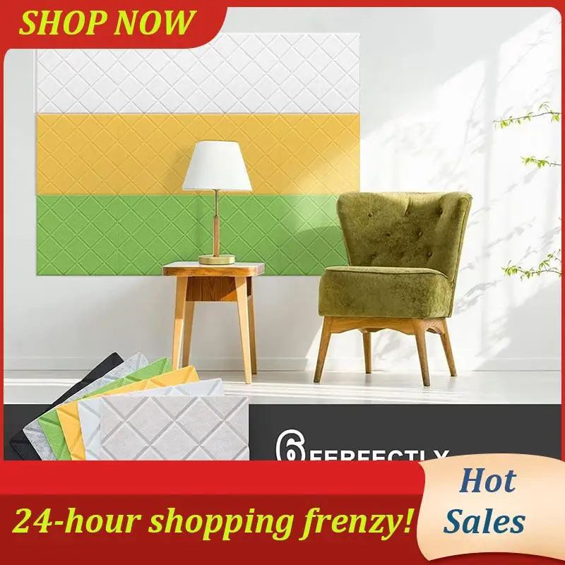 

12 Pack Soundproof Wall Panels Acoustic Foam Panels For Recording Studio,Office Yellow