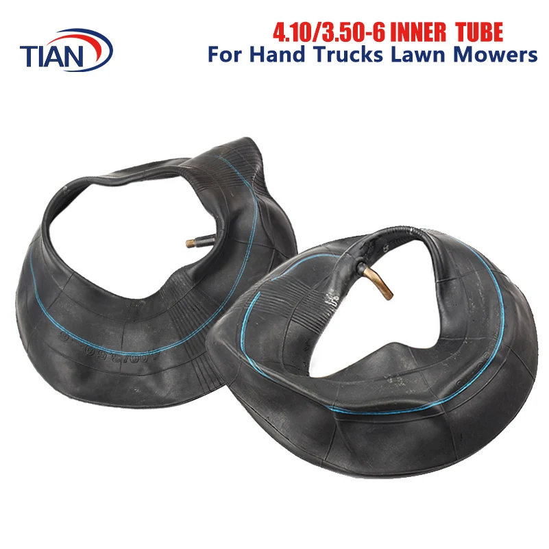 4.10/3.50-6 Innenschlauch mit gebogenem Ventil für Elektrofahrräder, Einrad-Roller, Mini-Motorräder, Rasenmäher-Zubehör