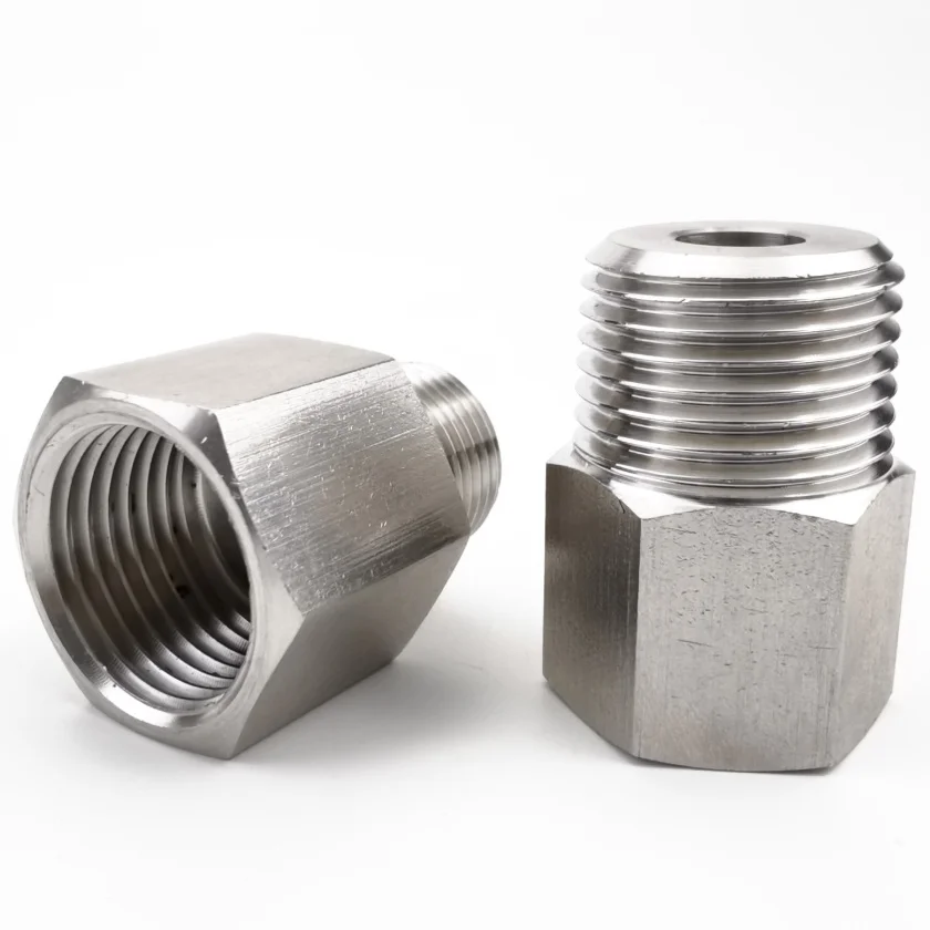 M14x1.5 Female To M6 M8 M10 M12 M14 M16 M18 M20 Male Thread 304 Stainless Steel High Pressure Reducer Pipe Fitting Adapter