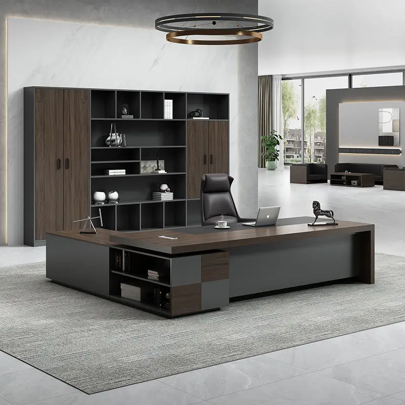 *Modern Wood File Drawer Desk  Stylish Simplicity Office Furniture Customizable Wood Executive Desk