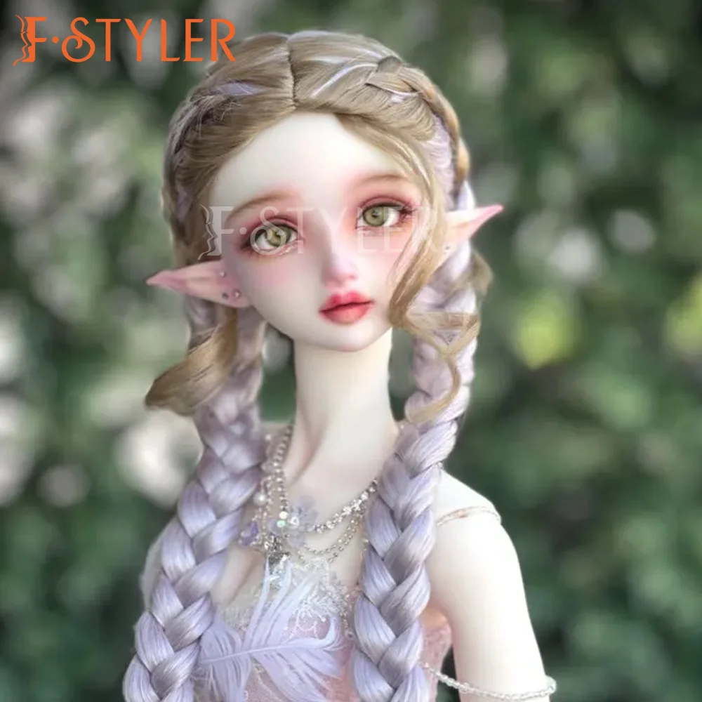 

FStyler кукольный парик прекрасные длинные косички стиль BJD Кукла Мягкие синтетические мохеровые аксессуары на заказ 1/3 1/4 1/6 1/8