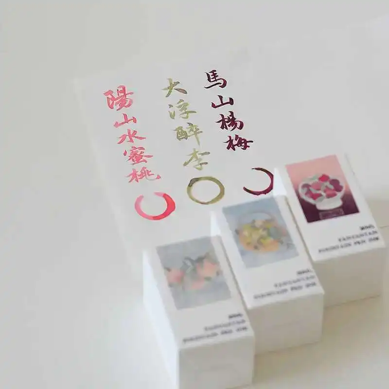 Fangyangtan  Fruits Series Pen Ink Yangmei Drunken Plum Honey Peach Wuxi Color Ink 20ml