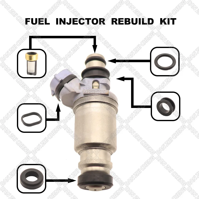 Fuel Injectors Seals O-Ring Repair Filters for Toyota Crown Cresta Chase 23250-70100