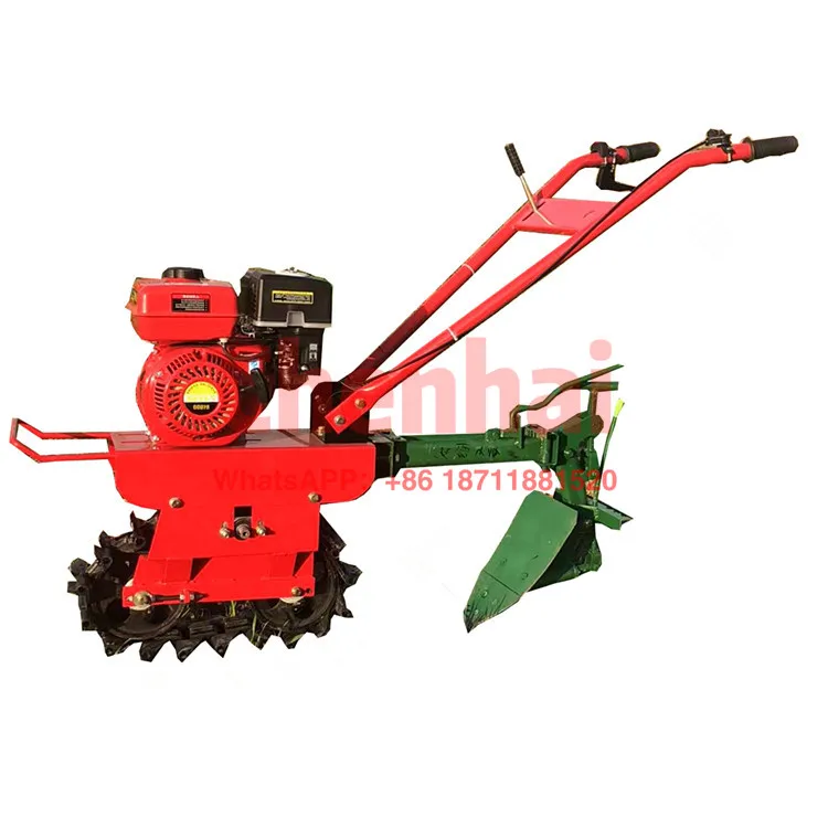 Electric start chain rail micro tiller 180 rotary tiller chain rail tiller