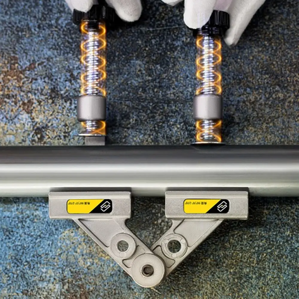 Supporto per morsetto angolare in acciaio inossidabile Tubo quadrato TC1/TCA2 Posizionatore per saldatura con morsetto per lavorazione del legno Morsetto per saldatura da 90 / 10-180 gradi