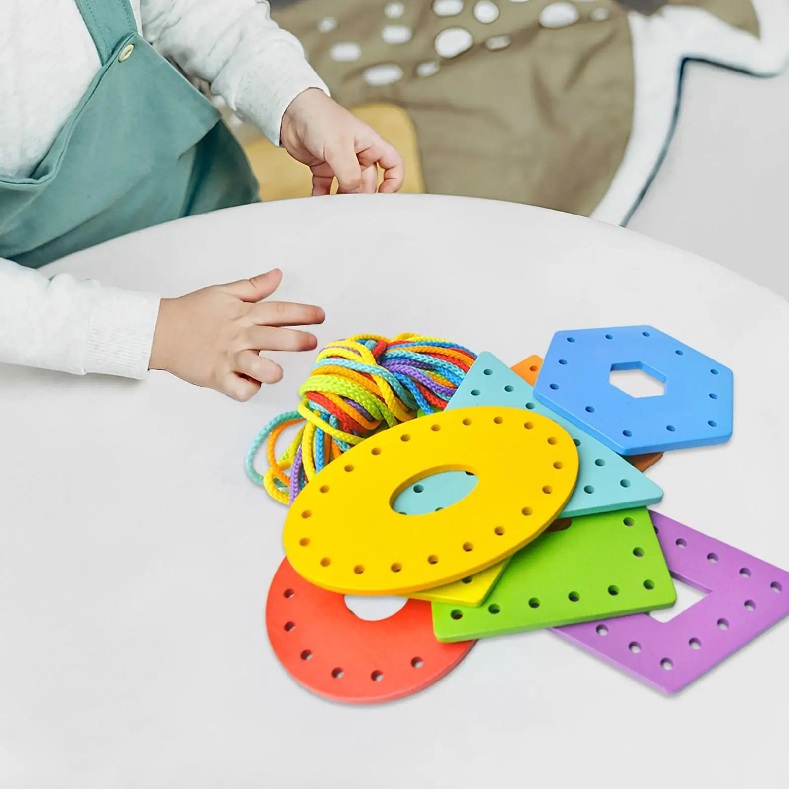 Cartes de laçage Montessori pour enfants, jeu de filetage alth, apprentissage précoce pour les tout-petits, cadeaux pour garçons et filles, avion et voiture