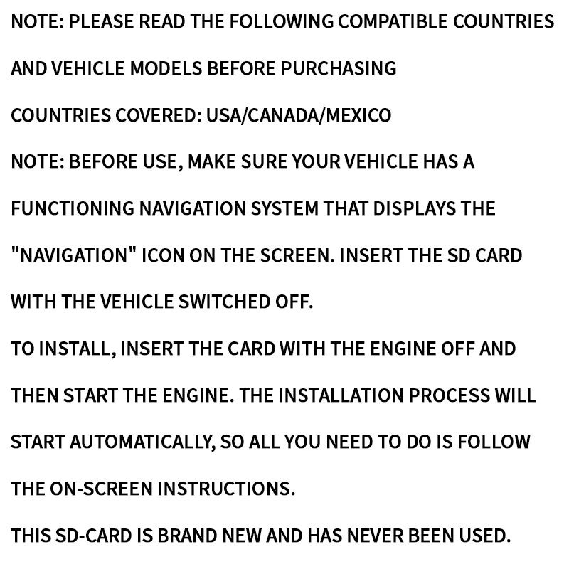 2023 Latest Version 86810236 GPS Navigation Map SD Card Car Chevrolet/Buick/Cadillac/GMC GPS Navigator SD Card North America Map