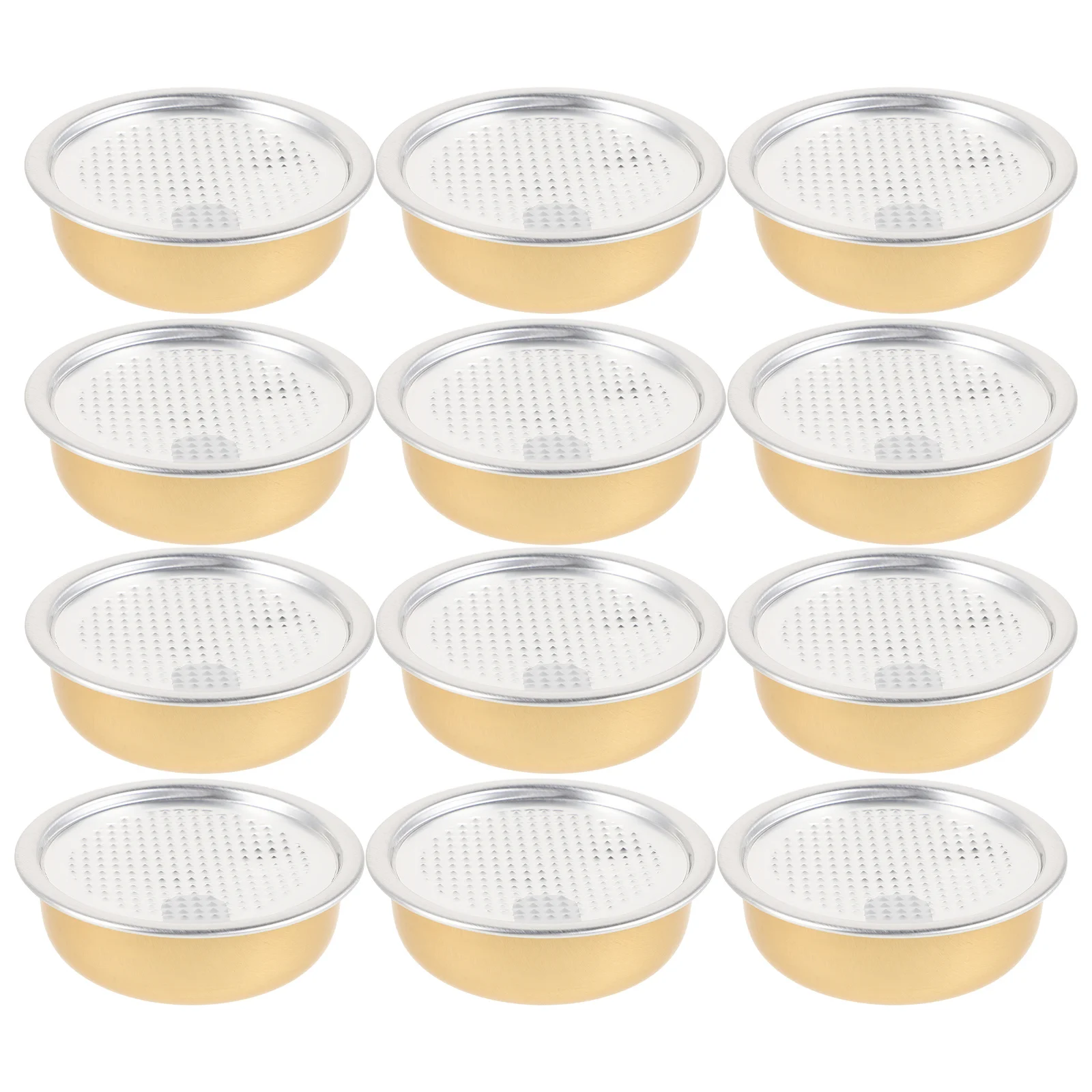 

12Pcs Bird Nest Aluminum Food Cans Reusable Storage Boxes for Cubilose Candy Snacks Packaging Tins Empty Can