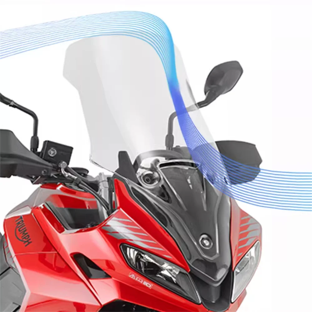 لـ Triumph TIGER SPORT 660 تعديل الزجاج الأمامي عالي الجودة على طراز Tiger 660 زجاج أمامي مرتفع وموسع