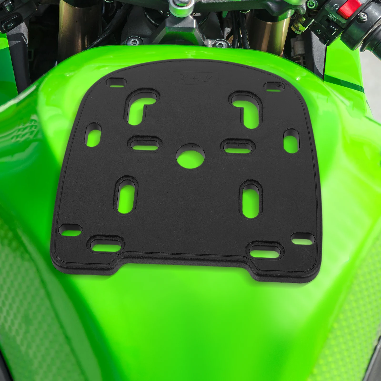 2 قطعة دراجة نارية العالمي جذع قاعدة لوحة سميكة الخلفية تخزين قوس مادة PP Splashproof الدراجة البضائع الناقل لفترة طويلة