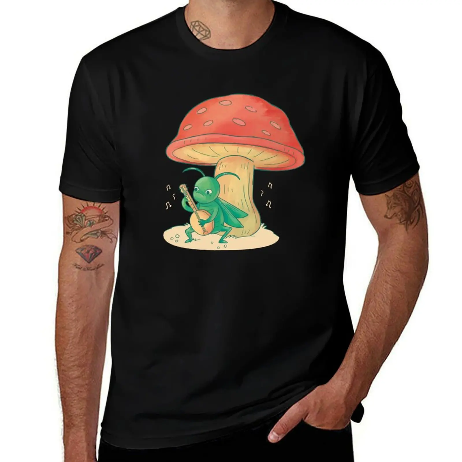 Grasshopper Toadstool T-Shirt Work Casual Loose Fit T-Shirt