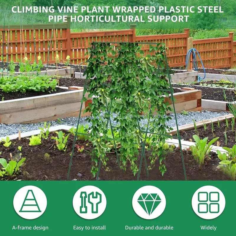 Garden Cucumber Trellis Fruits Vegetable Growing Support Rack for Outdoor Climbing Grape Pea Bean Metal cucumber trellis