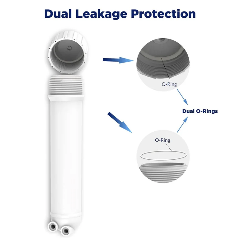 100 GPD RO Membrane, with Housing, Replacement for Drinking RO Water Filter, Wrench,1/4\