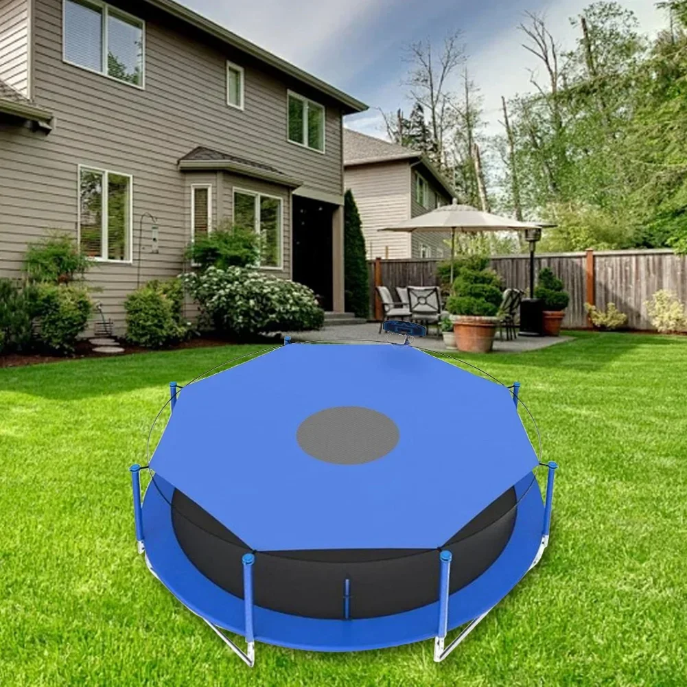 6/8/10ft Trampoline Cover Anti-UV Waterproof Trampoline Shade Cover Sunshade Roof Accessories for Outdoor Backyard Playground view 2