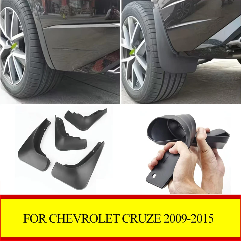

4PCS Car Mudguard For Chevrolet Cruze Sedan Hatchback 2009 - 2015 Car Mud Flaps Splash Guard Front Rear Fender Accessories
