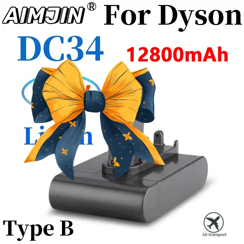 

DC34 B-Type 22.2V 12800mAh Lithium Ion Battery for For Dyson DC31 DC34 DC35 DC44 DC45 Replacement