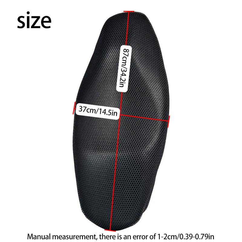 1 قطعة لياماها Nmax155 المضادة للانزلاق ثلاثية الأبعاد شبكة النسيج غطاء مقعد تنفس مقاوم للماء دراجة نارية دراجة نارية وسادة مقعد #2