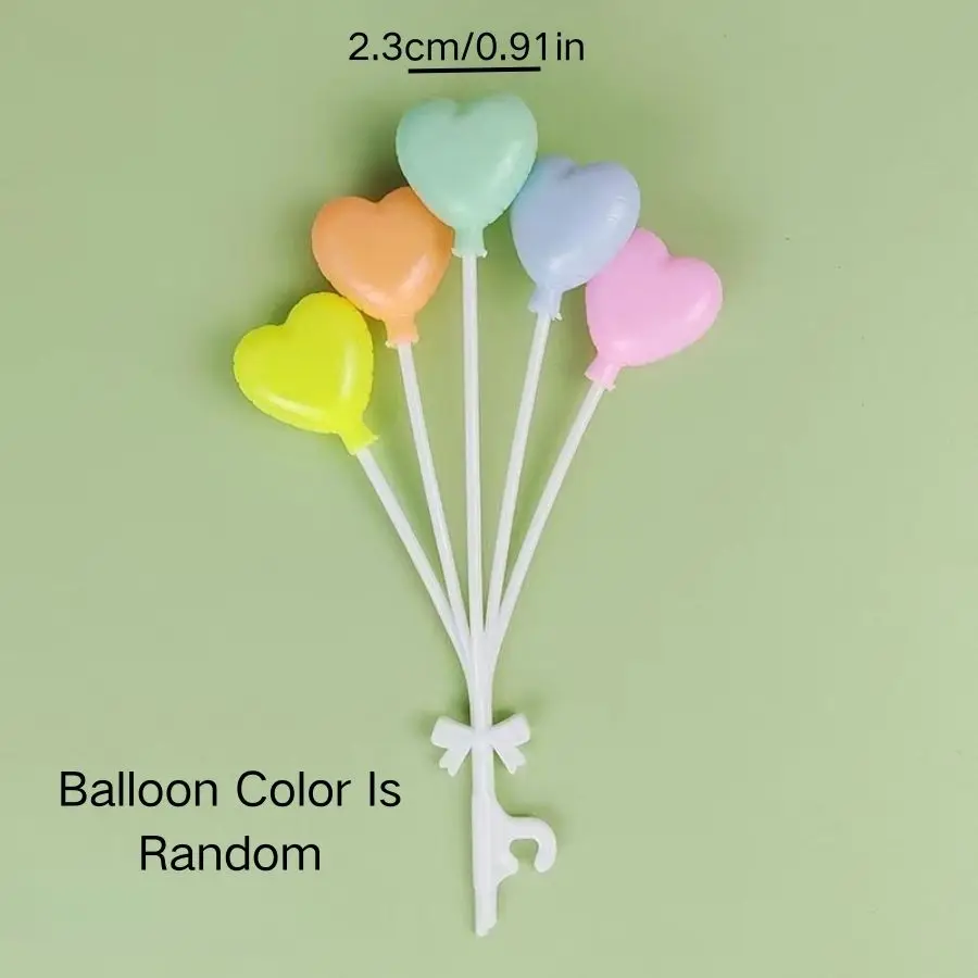 الإبداعية البلاستيك الملونة التعميم بالون كعكة زينة زخرفية عيد ميلاد الأطفال الحب بالون حفلة الخبز المساعدة