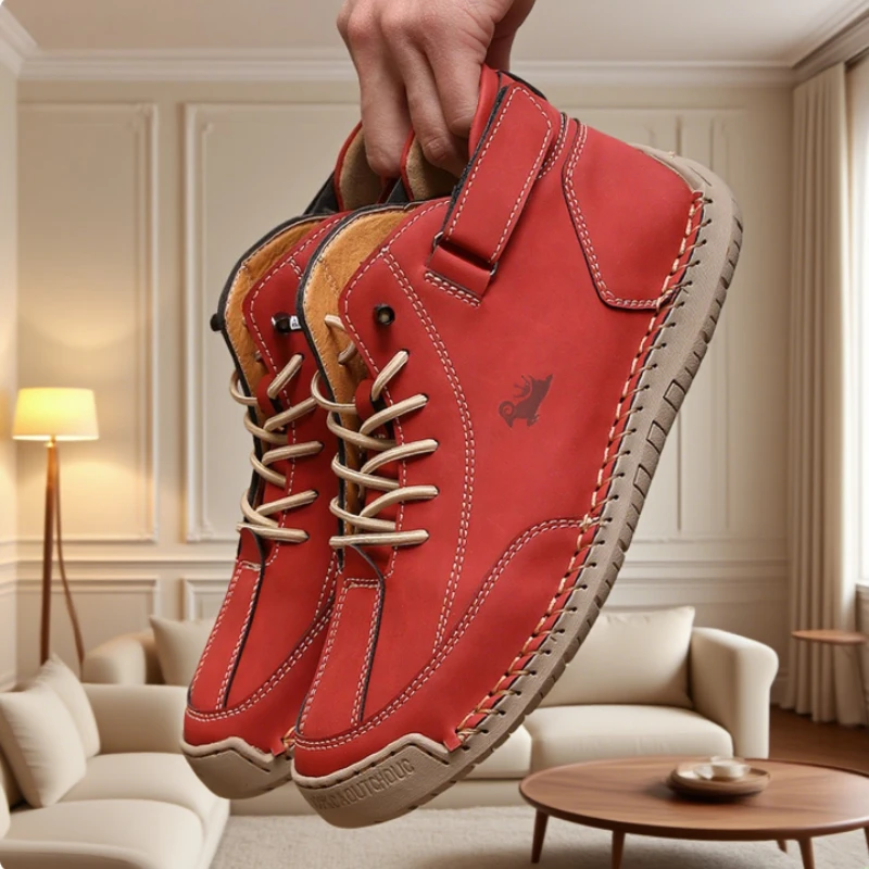 Scarpe da uomo in pelle fatte a mano Moda casual Marchio di lusso Scarpe mocassini morbidi Classiche stivali nudi da uomo antiscivolo Sneakers da uomo