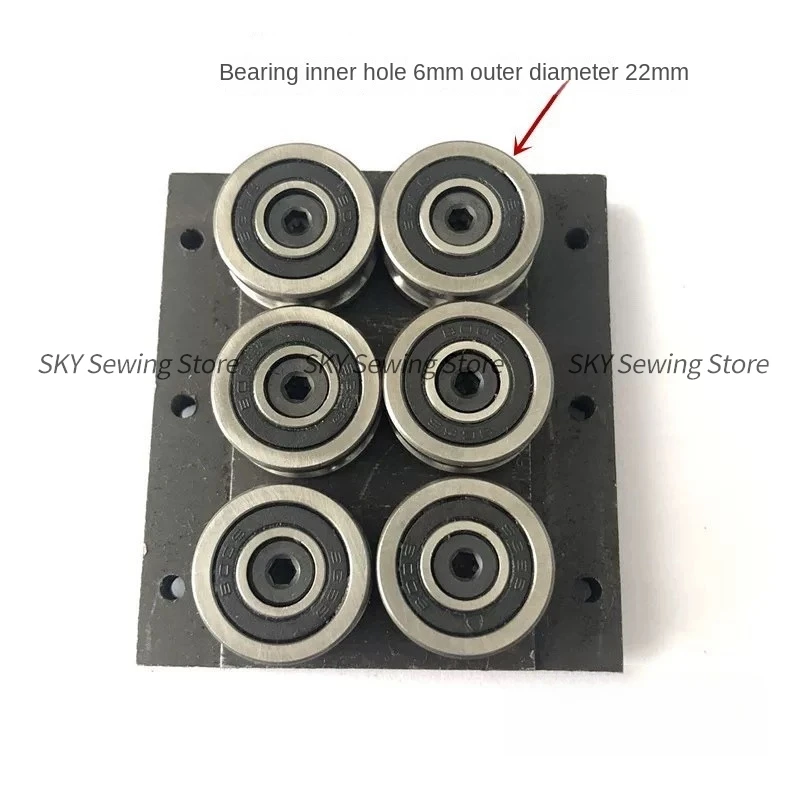 1PCS Taboret Guide Slider Bearing Guide 6mm Bearing Screw Inner 6mm Outer 22mm Concave Bearing Computer Embroidery Machine