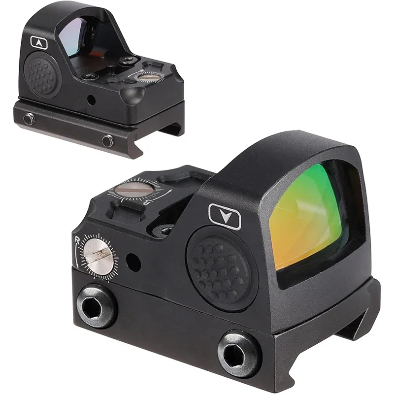 

Mini Red Dot Sight with 12 Brightness Settings Durable Red Dot Scope Base and Slide for Outdoor Hunting and Rifle Pistols