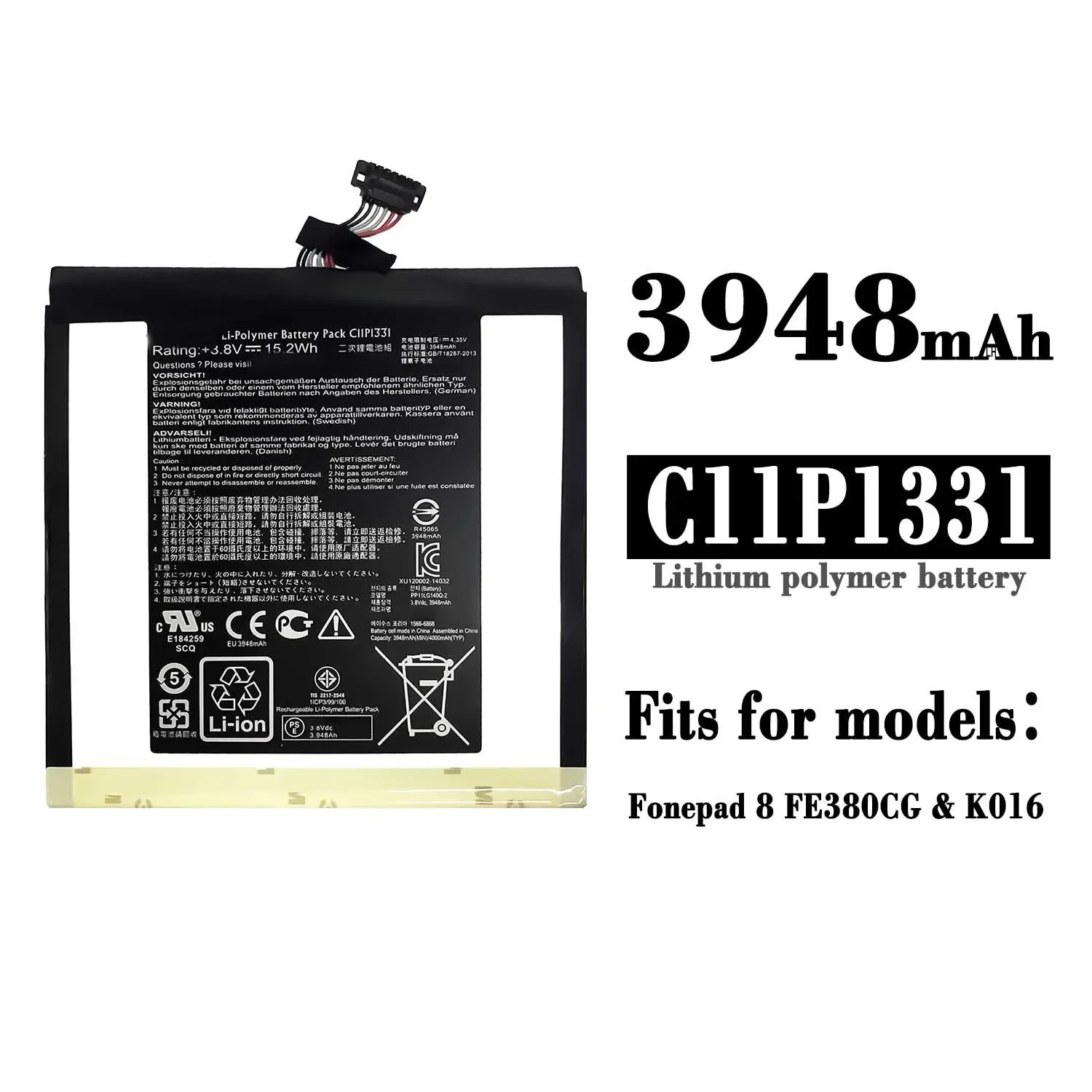 C11P1331  Replacement Battery For ASUS Fonepad 8 Fe380cg k016 High Quality Mobile Phone Built-in Lithium Latest Batteries