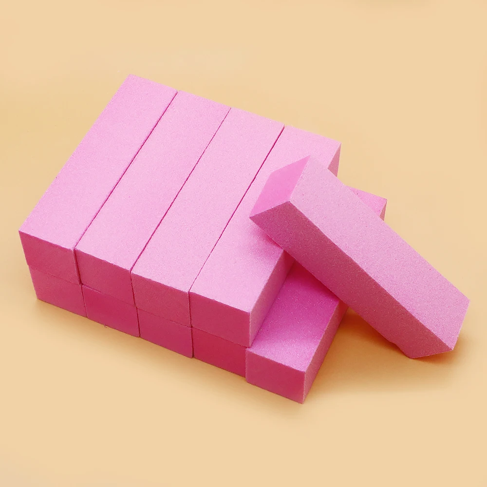 10pcs Professional Sponge Nail File Manicure Pedicure Buffer Polisher Block Nail Art Files Sanding Polishing Nails Care Tools