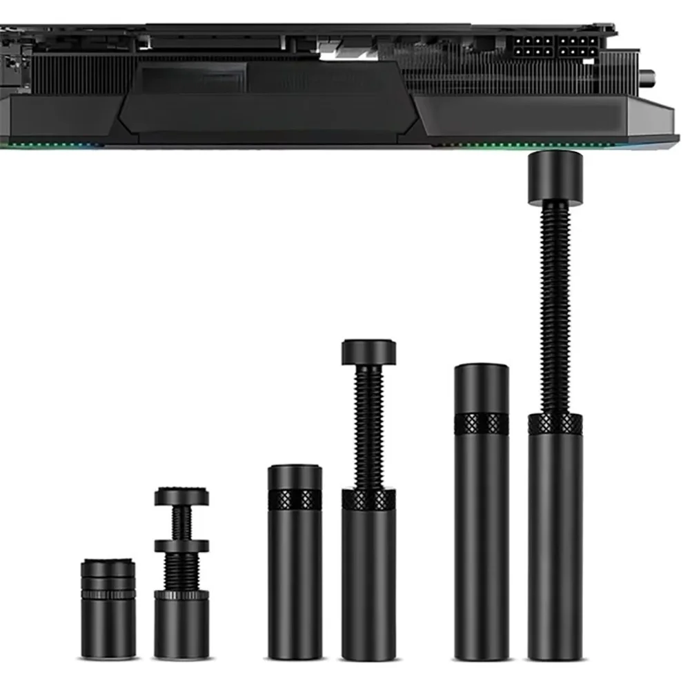 GPU Support Bracket Telescopic Rotary Screw Graphics Card Holder Adjustable Aluminum Alloy For Laptop Desktop PC Case Accessory