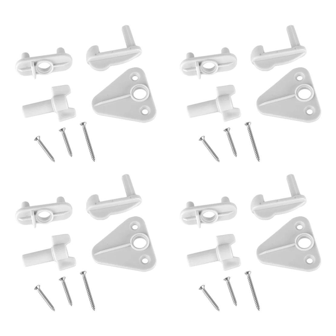 

4 Sets Door Gate Latch Lock Kits for Pontoon Boat Marine Yacht Universal
