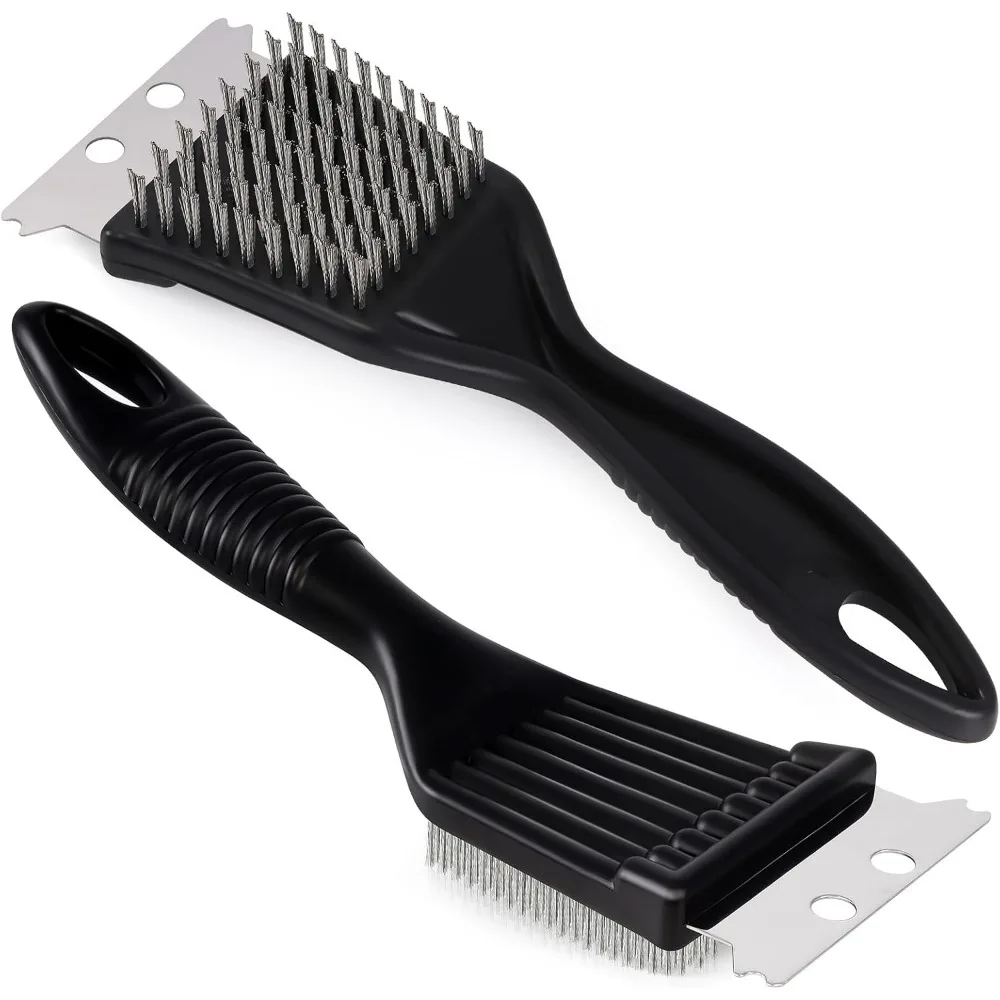 

D2 Grill BBQ Brush Stainless Steel Wire Extra Strong Cleaning Brush Heavy Duty Grill Brush Cleaner for Outdoor Home Cooking Tool