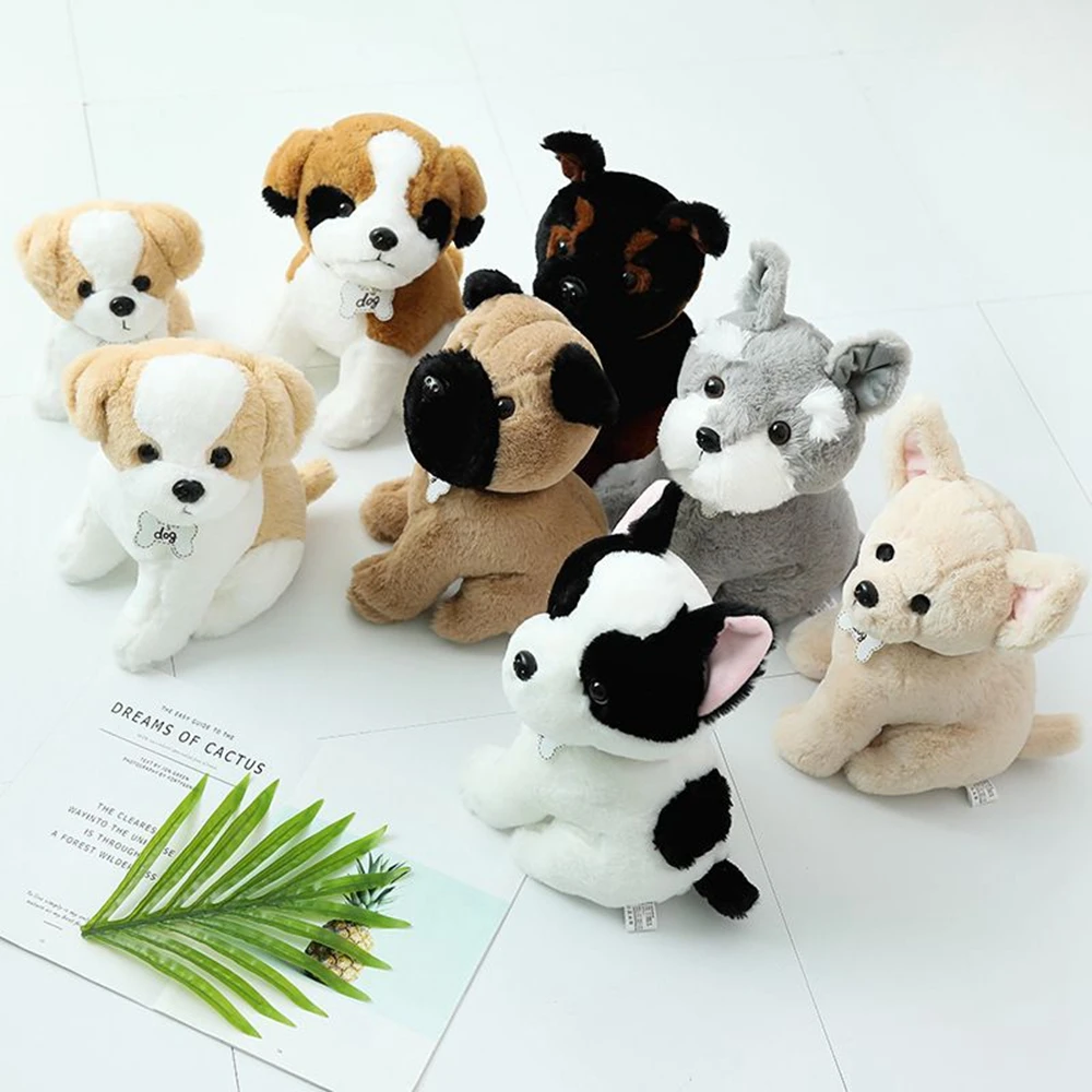 Cute Simulation Of Many Kinds Of Dog Plush Toys Delicate Small Kawaii Two Ha Dolls For Children And Girlfriends Birthday Gifts