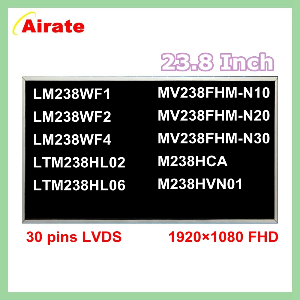 IPS LCD display screen model LTM238HL06 For Lenovo AIO 520-24IKU 520-24IKL / AIO 520-24ARR Type F0DN / A340-24IWL 1920x1080 LVDS