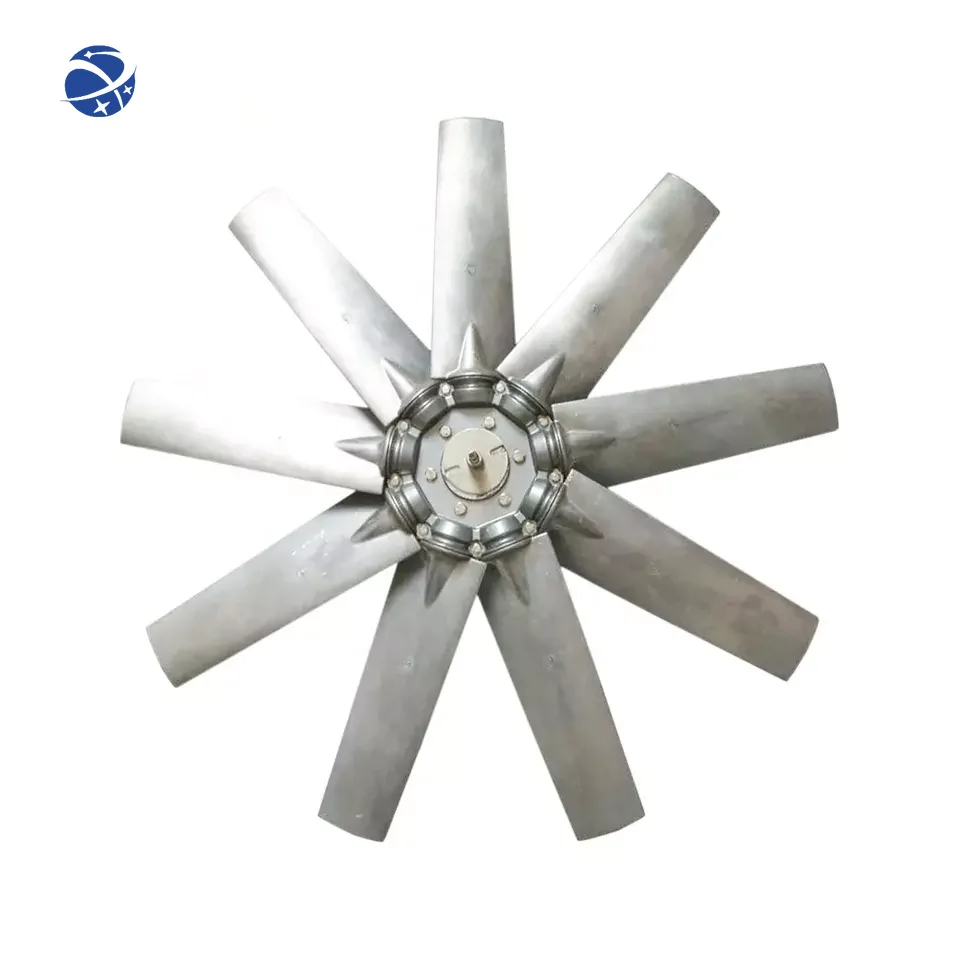 High performance adjustable aluminum alloy axial fan blade fan impeller