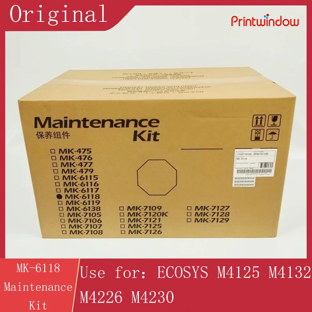 MK-6118 Original New Maintenance Kit for Kyocera ECOSYS M4125 M4132 M4226 M4230 MK6118 Drum Unit Fuser Unit